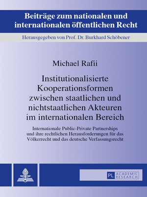 cover image of Institutionalisierte Kooperationsformen zwischen staatlichen und nichtstaatlichen Akteuren im internationalen Bereich